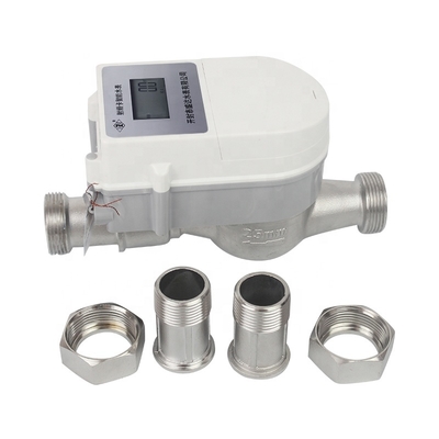 DN25 Intelligent Digital Prepaid Smart Water Meter with Flow
