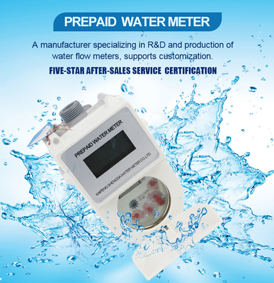 Super Plastic Smart Mechanical Prepaid Block Water Meter Card Reader