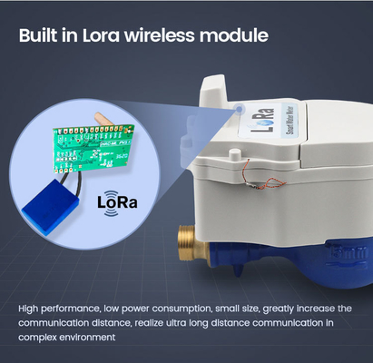 Brass Lora Water Meter 25mm Wireless Not Wifi Water Meter