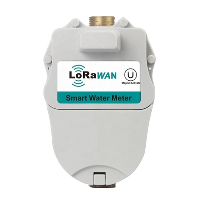 Wireless Remote Water Meter Reading Post Paid Brass Body Water Meter with Valve Lorawan
