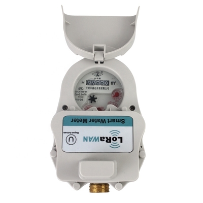 Wireless Remote Water Meter Reading Post Paid Brass Body Water Meter with Valve Lorawan