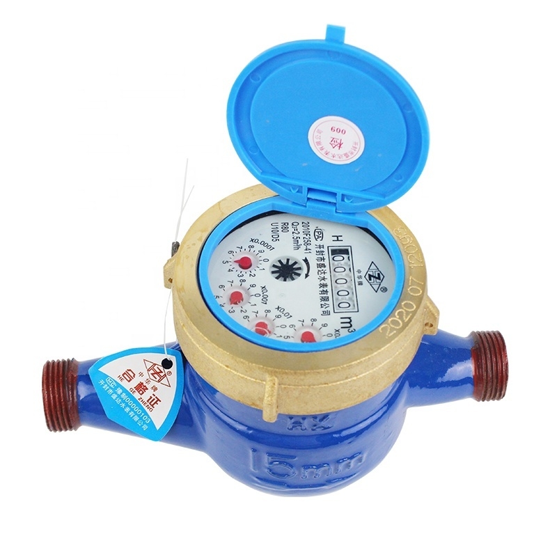 DN15 Multi Jet Wet or Dry Type Water Meter Manufacture